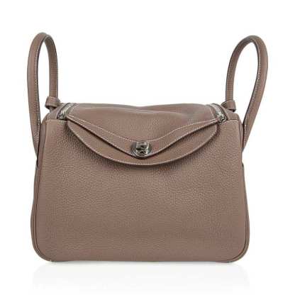 Lindy 30 Bag Coveted Etoupe Clemence Leather Palladium