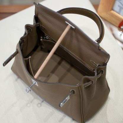 KELLY 25 FIRST LAYER TOGO COWHIDE GREY