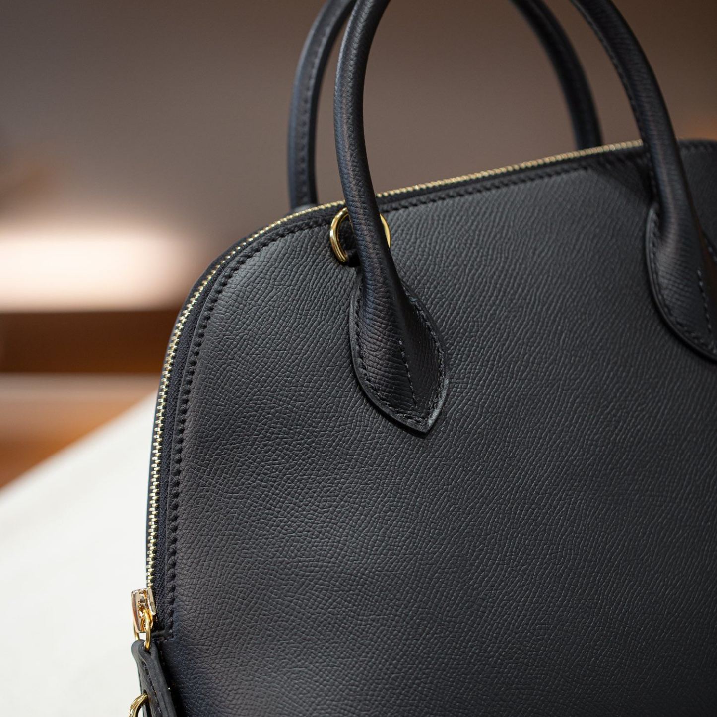 BOLIDE 25 FIRST LAYER EPSOM COWHIDE BLACK