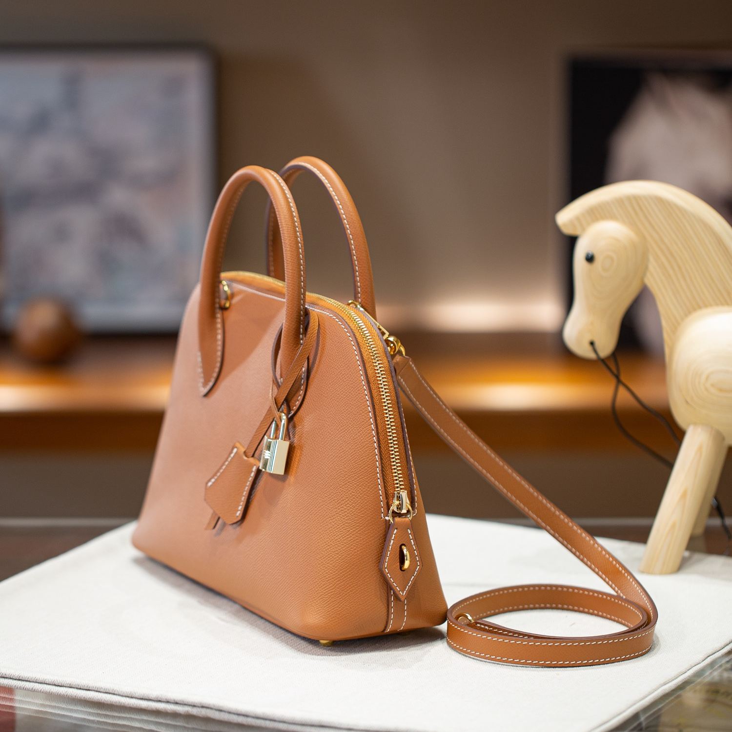 BOLIDE 25 FIRST LAYER EPSOM COWHIDE BROWN