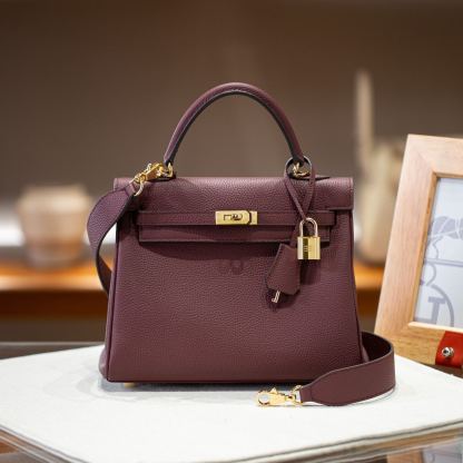 KELLY 25 FIRST LAYER TOGO COWHIDE HAVANA