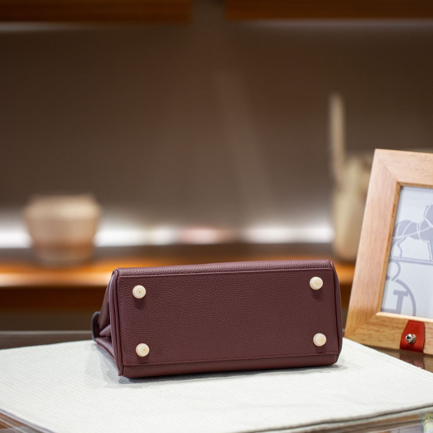 KELLY 25 FIRST LAYER TOGO COWHIDE HAVANA