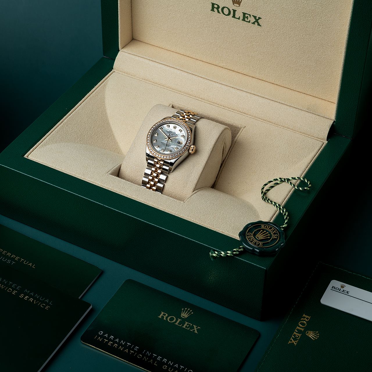 LADY-DATEJUST OYSTER 28 MM OYSTERSTEEL YELLOW GOLD AND DIAMONDS 279383RBR