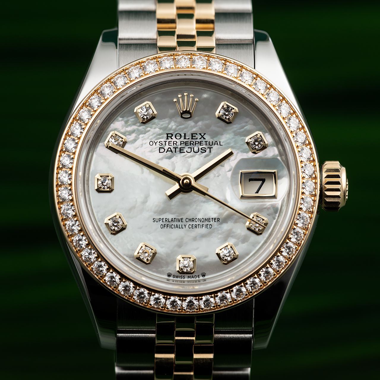 LADY-DATEJUST OYSTER 28 MM OYSTERSTEEL YELLOW GOLD AND DIAMONDS 279383RBR
