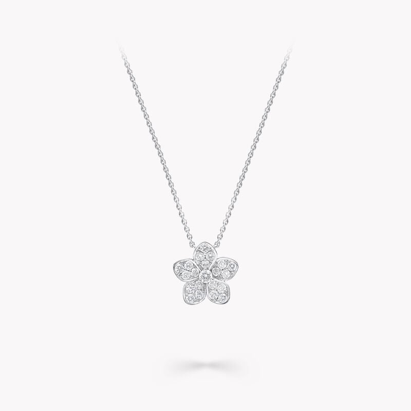 Wild Flower Pavé Diamond Pendant