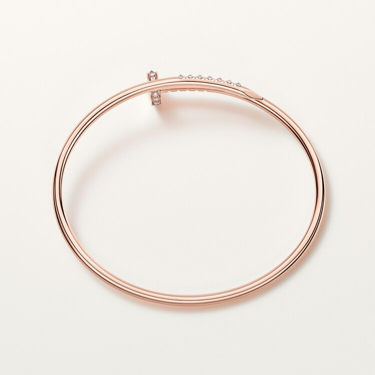 Juste un Clou bracelet, small model, reverse-set diamonds