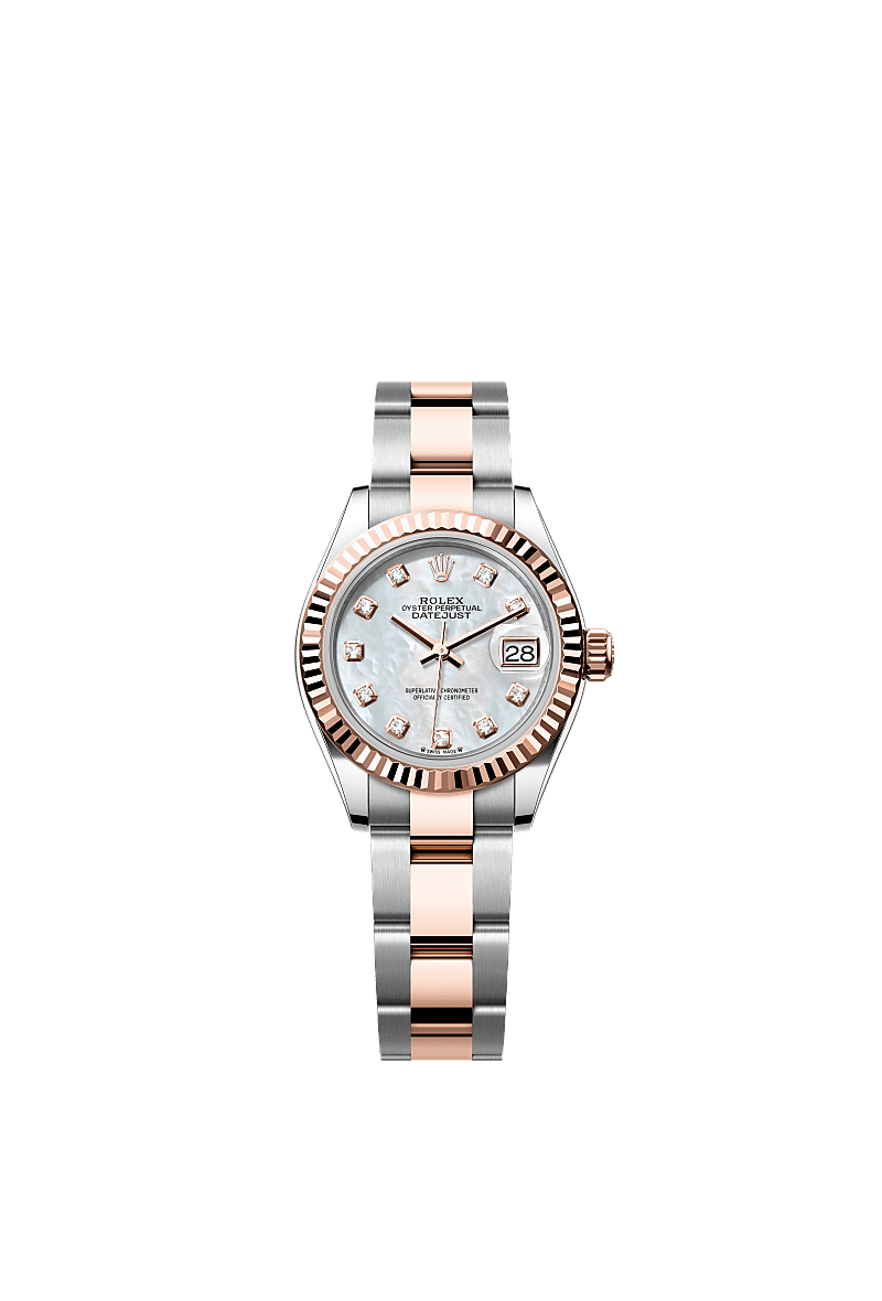 Lady-Datejust  Oyster, 28 mm, Oystersteel and Everose gold  Reference m279171-0014