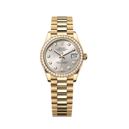 Rothtlex Datejust 31 Oyster, 31 mm, Yellow Gold And Diamonds Reference M278288rbr-0028