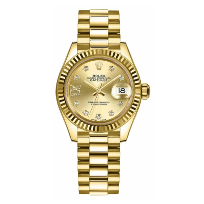 Lady-Datejust 28 Solid 18K Yellow Gold Women's Watch 279178-0013