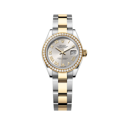 Rothtlex Lady-Datejust  Oyster, 28 mm, Oystersteel, yellow gold and diamonds Reference m279383rbr-0006