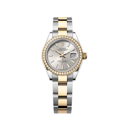 Rothtlex Lady-Datejust Oyster, 28 mm, Oystersteel, yellow gold and diamonds Reference m279383rbr-0018