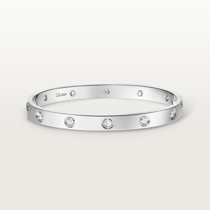 LOVE BRACELET, CLASSIC MODEL, 4 DIAMONDS & LOVE BRACELET, CLASSIC MODEL,10 DIAMONDS