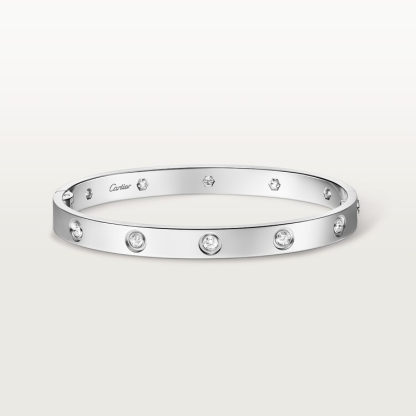 LOVE BRACELET, CLASSIC MODEL, 10 DIAMONDS & SKY-DWELLER OYSTER, 42 mm