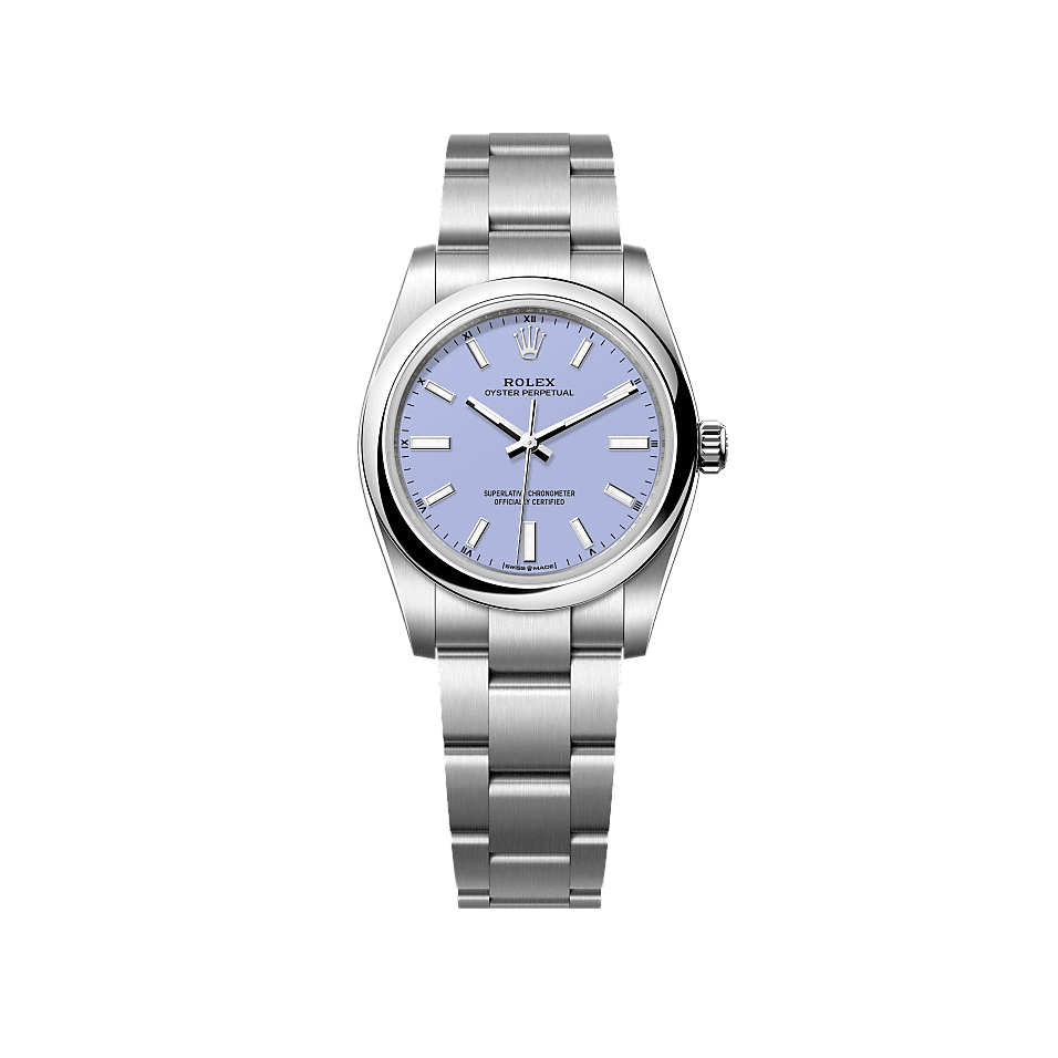 Rothtlex Oyster Perpetual 34 Oyster, 34 mm, Oystersteel Reference m124200-0008