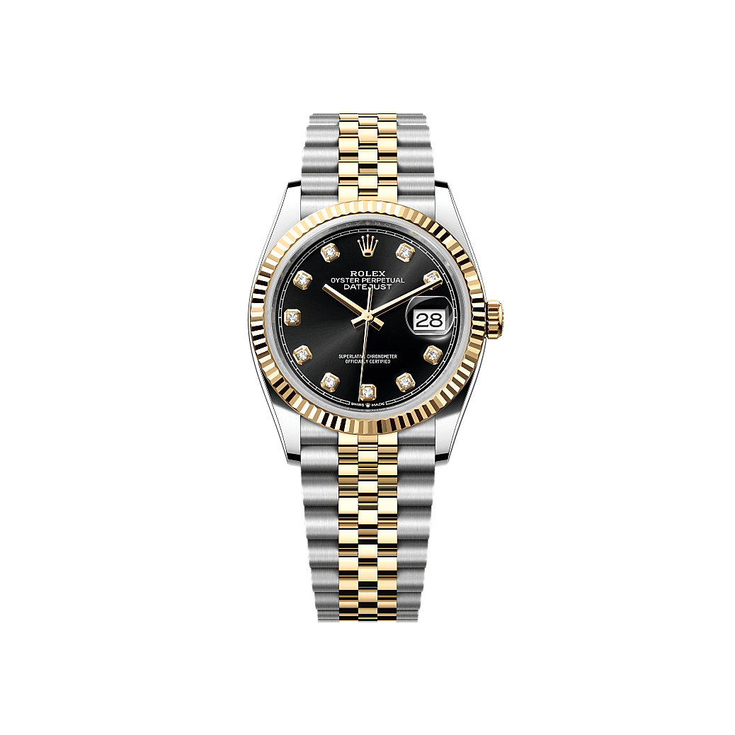 Rothtlex Datejust 36 Oyster, 36 mm, Oystersteel and yellow gold Reference m126233-0021