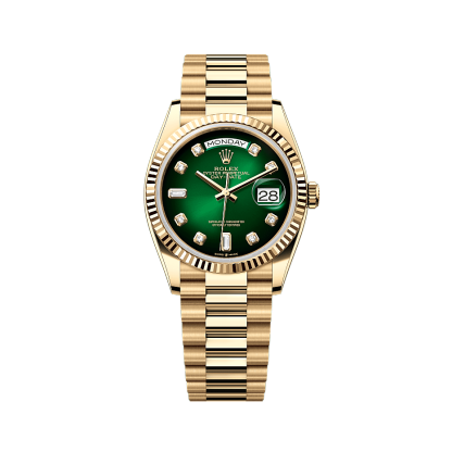 Rothtlex Day-Date 36 Oyster, 36 mm, yellow gold Reference m128238-0069