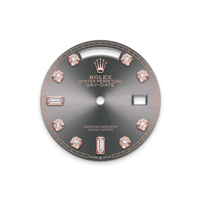 Rothtlex Day-Date 36 Oyster, 36 mm, Everose gold and diamonds Reference m128345rbr-0052