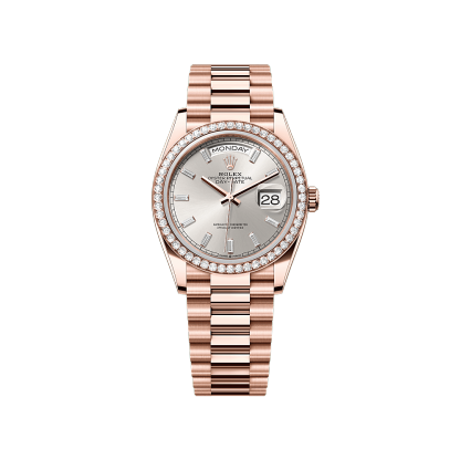 Rothtlex Day-Date 36 Oyster, 36 mm, Everose gold and diamonds Reference m128345rbr-0081