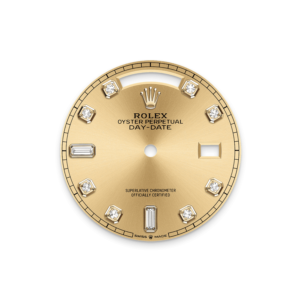 Rothtlex Day-Date 36 Oyster, 36 mm, yellow gold and diamonds Reference m128348rbr-0008