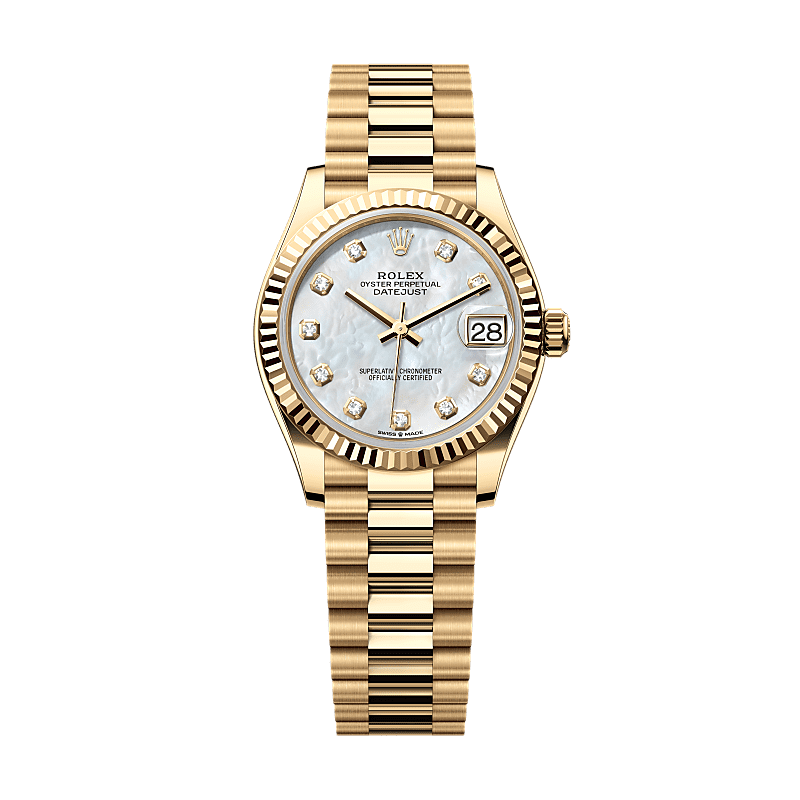 Rothtlex Datejust 31  Oyster, 31 mm, yellow gold  Reference m278278-0010