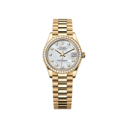 Rothtlex Datejust 31  Oyster, 31 mm, yellow gold and diamonds Reference m278288rbr-0006