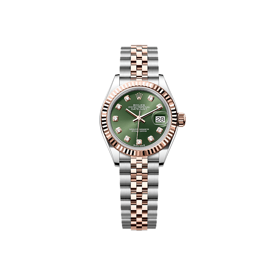 Rothtlex Lady-Datejust Oyster, 28 mm, Oystersteel and Everose gold Reference m279171-0007