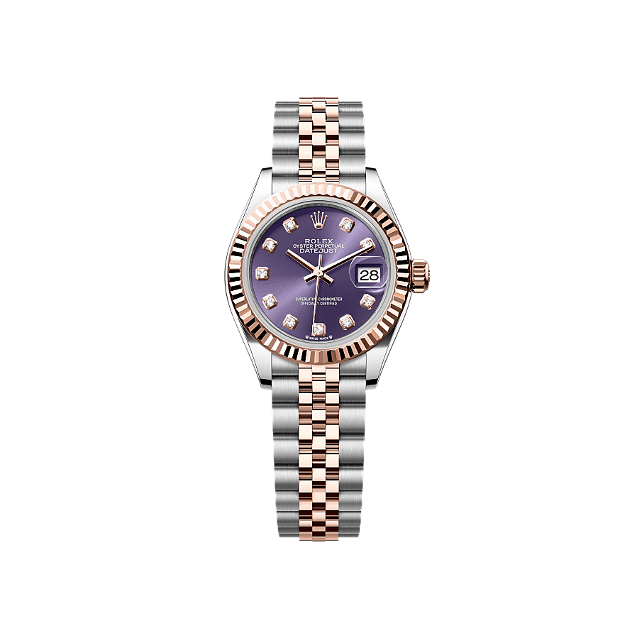 Rothtlex Lady-Datejust  Oyster, 28 mm, Oystersteel and Everose gold  Reference m279171-0015