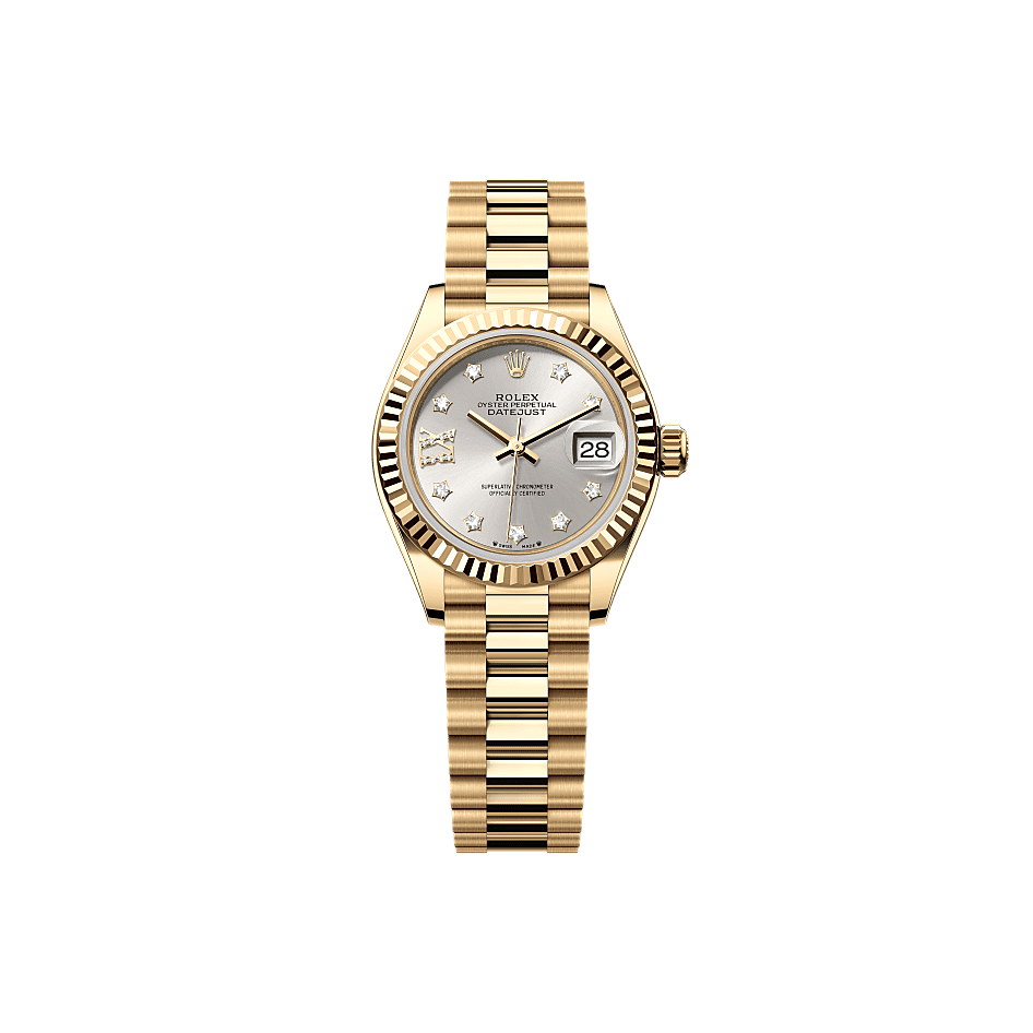 Rothtlex Lady-Datejust Oyster, 28 mm, yellow gold Reference m279178-0002