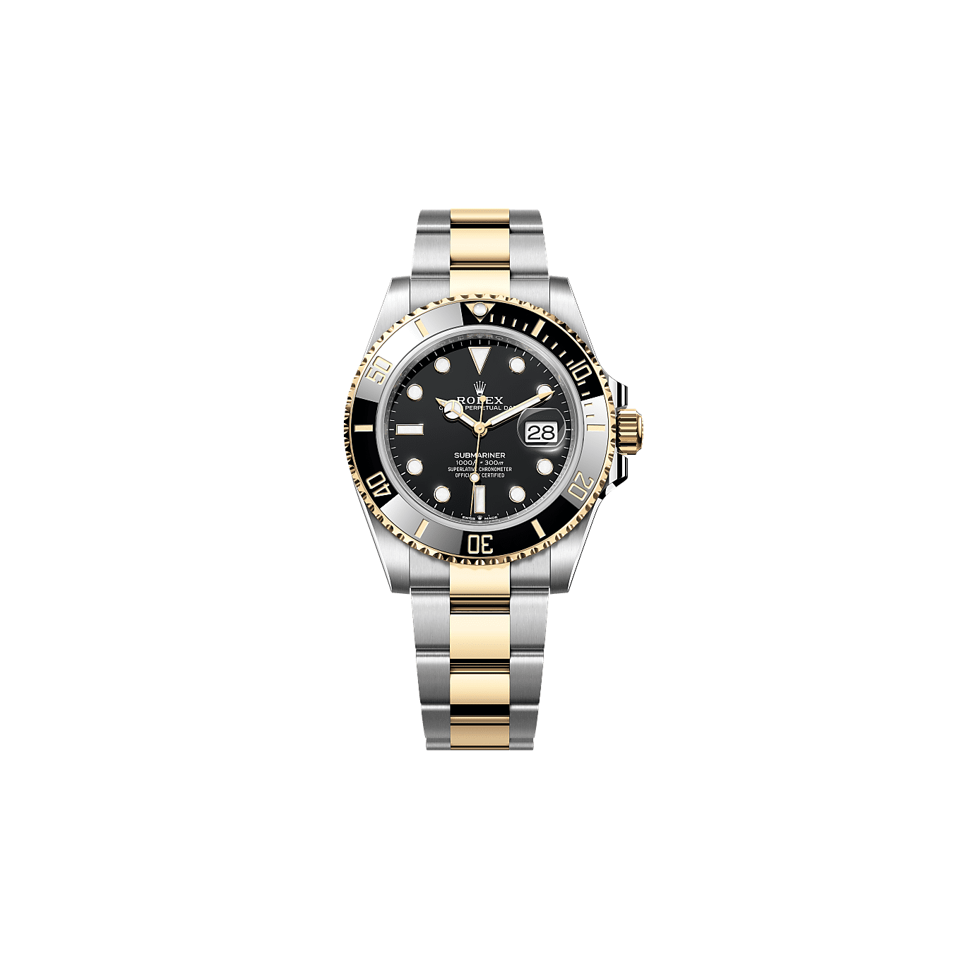 Rothtlex Submariner Date Oyster, 41 mm, Oystersteel and yellow gold Reference m126613ln-0002