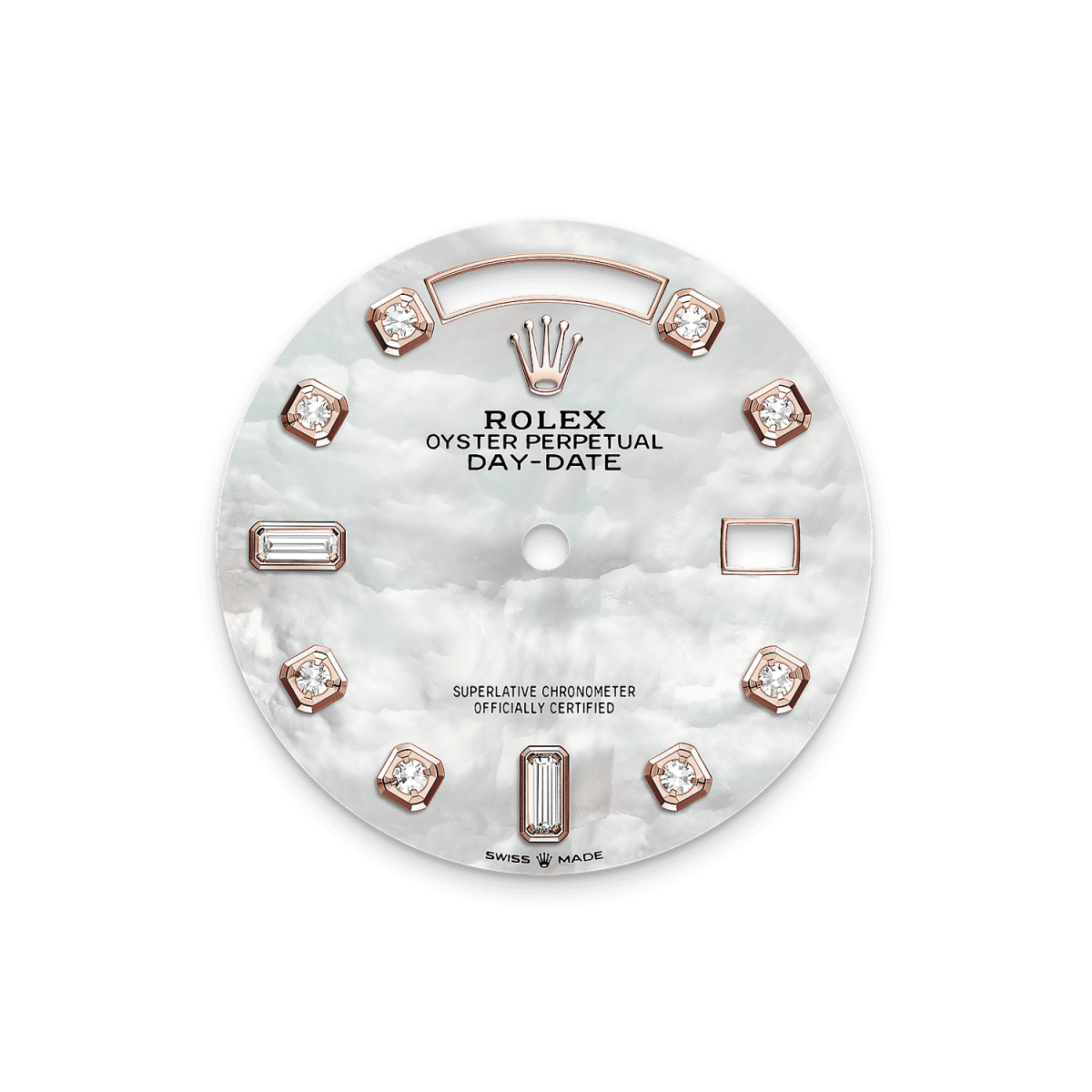 Rothtlex Day-Date 36 Oyster, 36 mm, Everose gold and diamonds Reference m128345rbr-0028