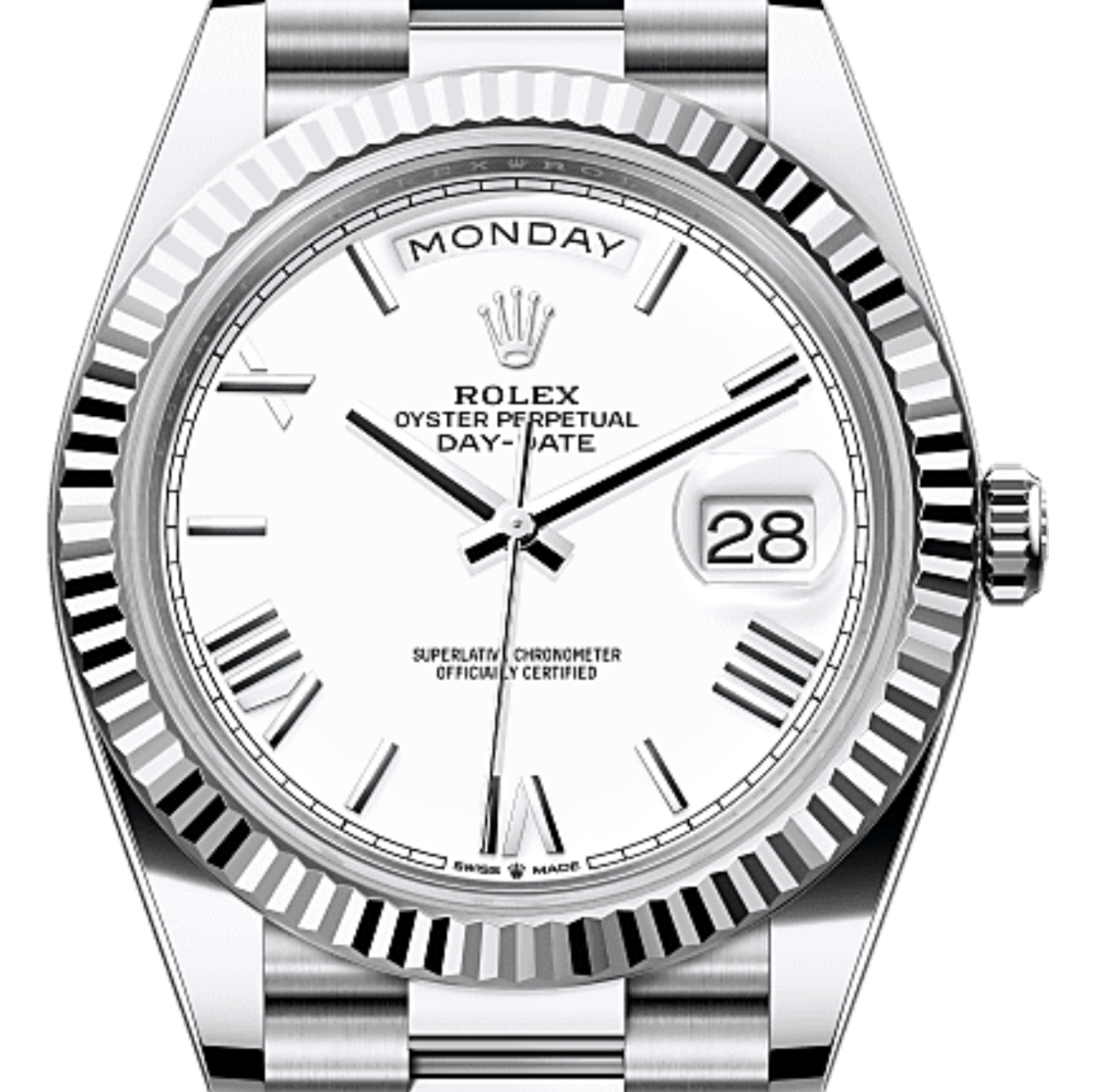 Rothtlex Day-Date 40 Oyster, 40 mm, platinum Reference m228236-0010