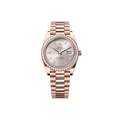 Rothtlex Day-Date 40  Oyster, 40 mm, Everose gold and diamonds Reference m228345rbr-0007