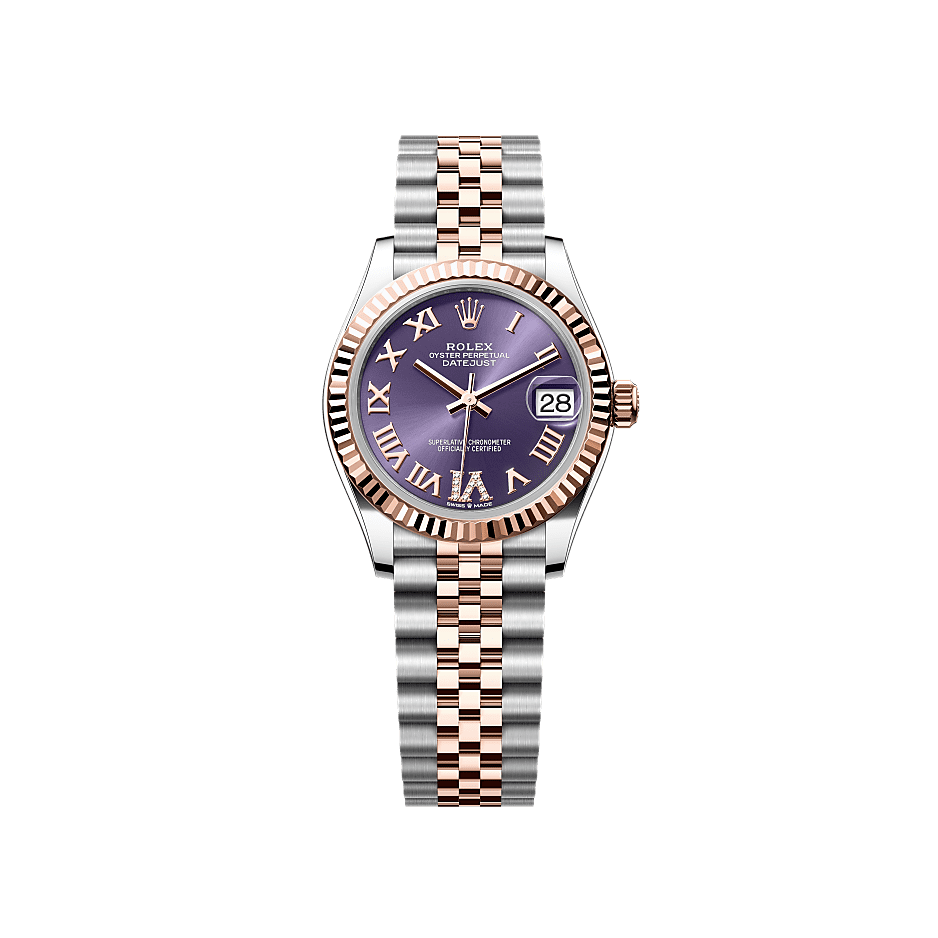 Rothtlex Datejust 31 Oyster, 31 mm, Oystersteel and Everose gold Reference m278271-0020