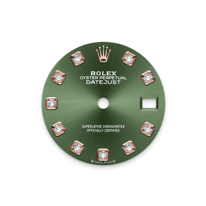 Rothtlex Lady-Datejust Oyster, 28 mm, Oystersteel, Everose gold and diamonds Reference m279381rbr-0007