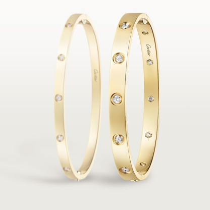 LOVE BRACELET, CLASSIC MODEL & LOVE BRACELET CLASSIC MODEL, 10 DIAMONDS