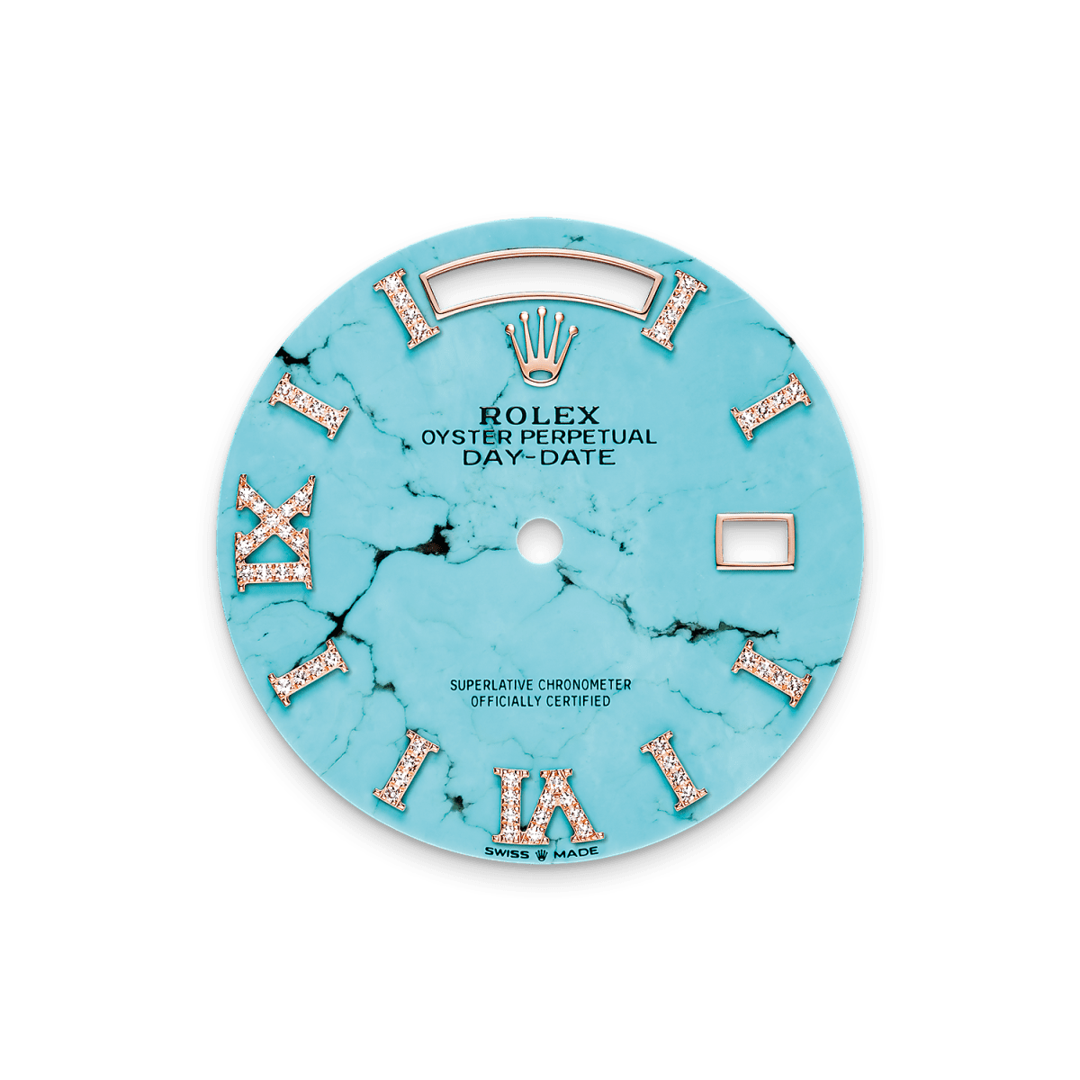 Rothtlex Day-Date 36 Oyster, 36 mm, Everose gold and diamonds Reference m128345rbr-0064