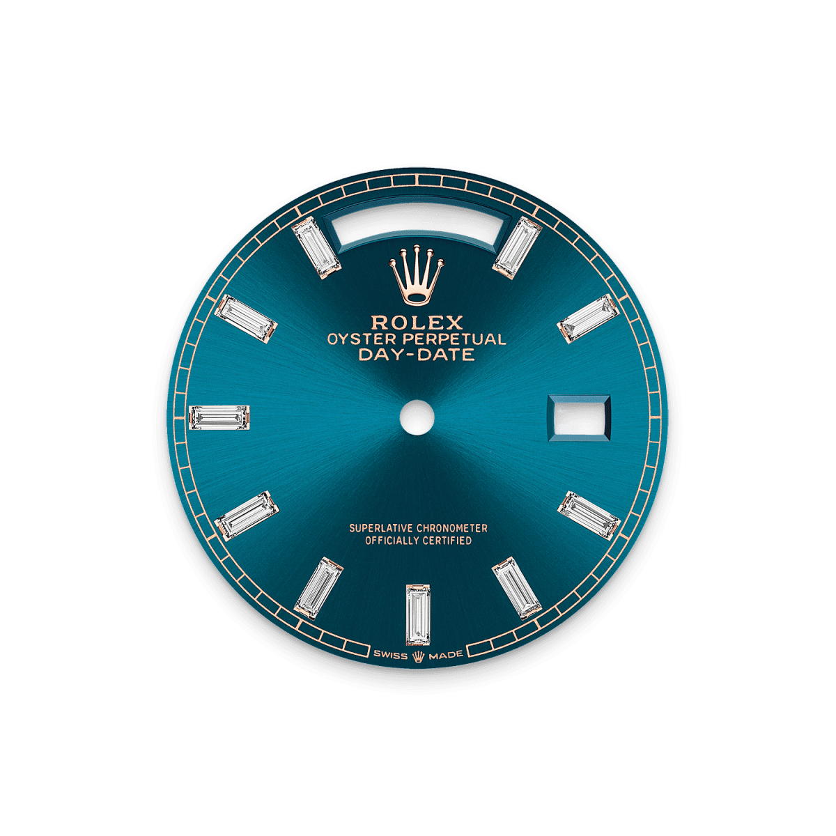 Rothtlex Day-Date 36 Oyster, 36 mm, Everose gold and diamonds Reference m128345rbr-0083