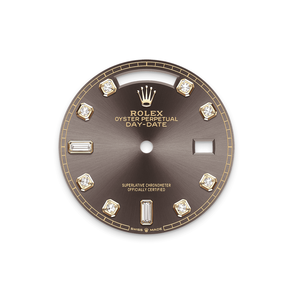 Rothtlex Day-Date 36 Oyster, 36 mm, yellow gold and diamonds Reference m128348rbr-0005