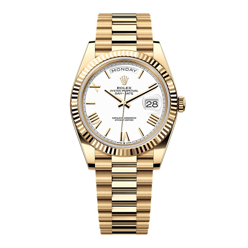Rothtlex Day-Date 40  Oyster, 40 mm, yellow gold  Reference m228238-0042
