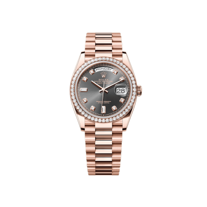 Rothtlex Day-Date 36 Oyster, 36 mm, Everose gold and diamonds Reference m128345rbr-0052