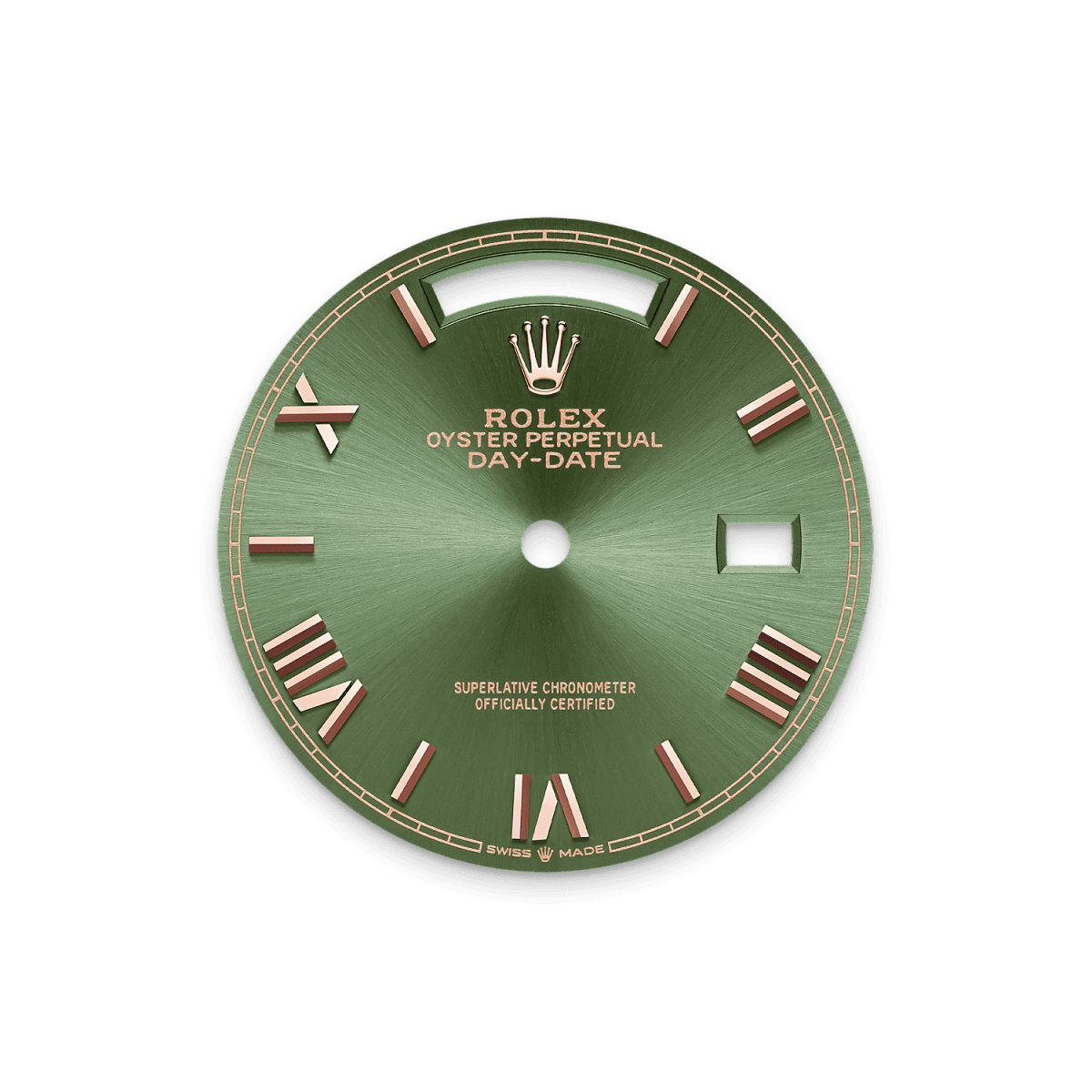 Rothtlex Day-Date 36 Oyster, 36 mm, Everose gold and diamonds Reference m128345rbr-0085