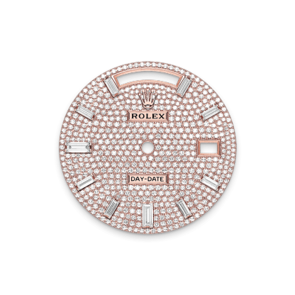 Rothtlex Day-Date 40  Oyster, 40 mm, Everose gold and diamonds  Reference m228345rbr-0002