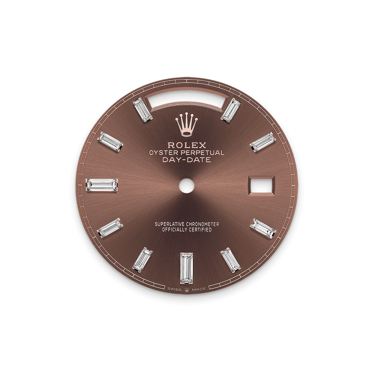 Rothtlex Day-Date 40  Oyster, 40 mm, Everose gold and diamonds  Reference m228345rbr-0006