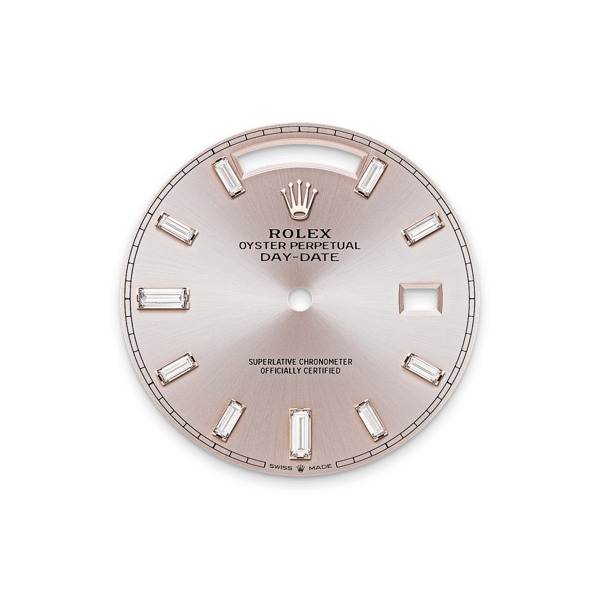 Rothtlex Day-Date 40  Oyster, 40 mm, Everose gold and diamonds Reference m228345rbr-0007