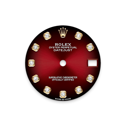 Rothtlex Datejust 31 Oyster, 31 mm, yellow gold and diamonds Reference m278288rbr-0041