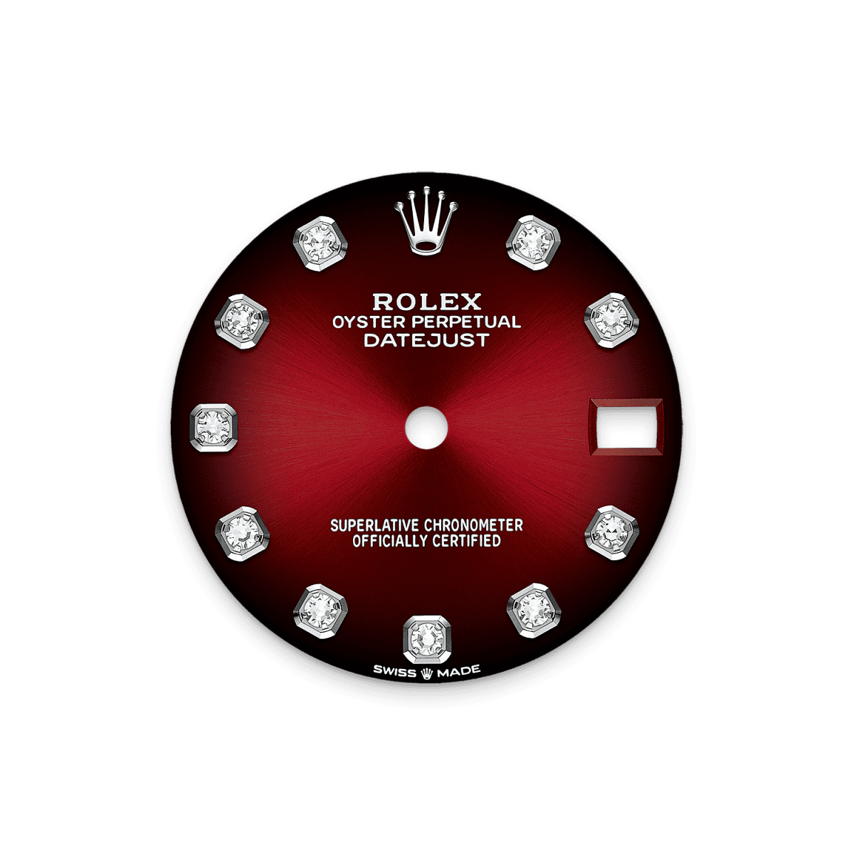 Rothtlex Datejust 31 Oyster, 31 mm, white gold and diamonds Reference m278289rbr-0028