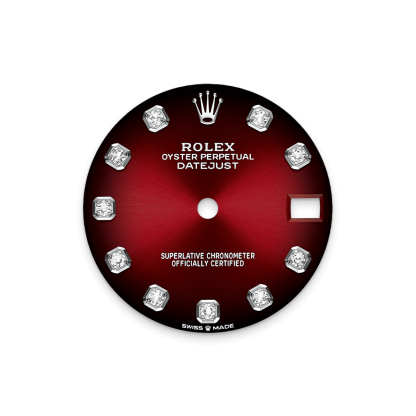 Rothtlex Datejust 31 Oyster, 31 mm, white gold and diamonds Reference m278289rbr-0028