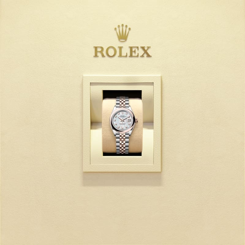 Rothtlex Lady-Datejust Oyster, 28 mm, Oystersteel and Everose gold Reference m279161-0013