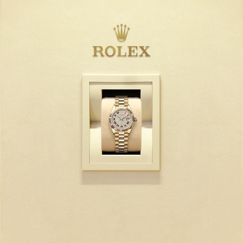 Rothtlex Lady-Datejust Oyster, 28 mm, yellow gold, Reference m279178-0031