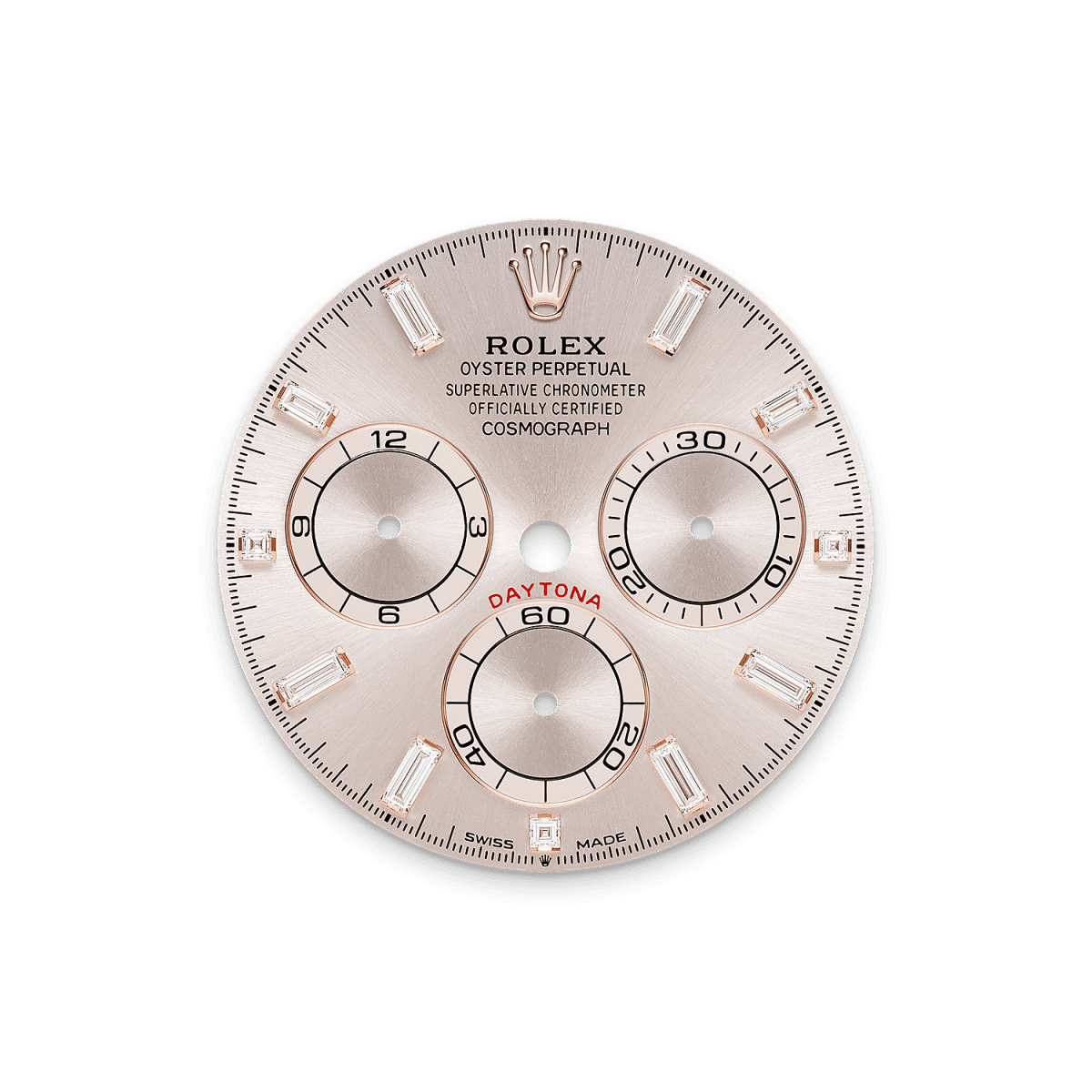 Rothtlex Cosmograph Daytona  Oyster, 40 mm, Everose gold and diamonds Reference m126595tbr-0001